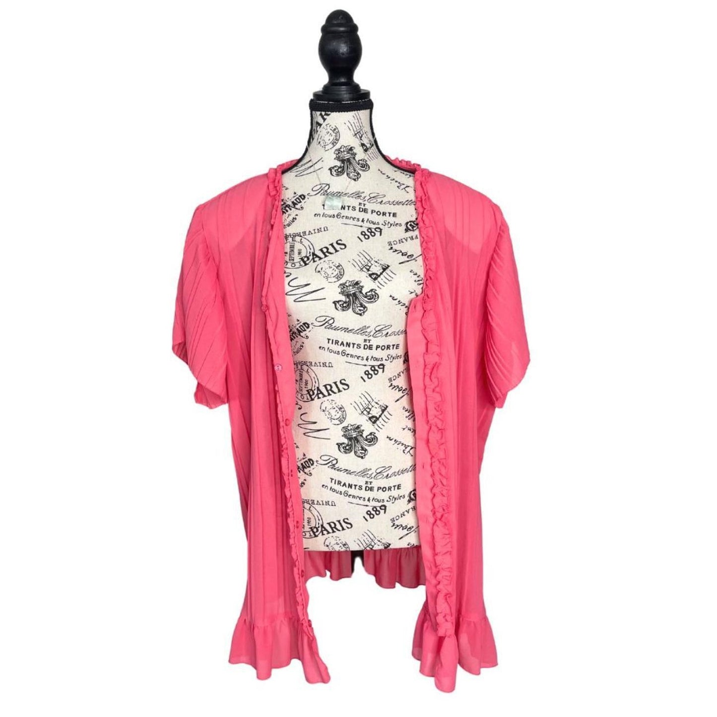 90s Sheer Pink Blouse