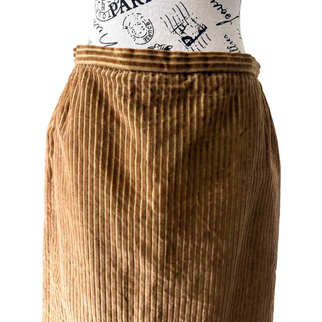 60s Corduroy Pencil Skirt