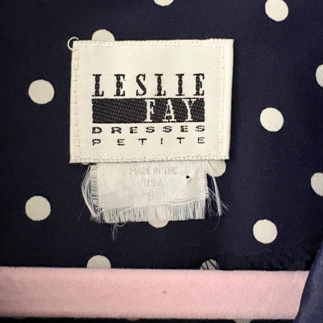 80s Polka Dot Blazer Top