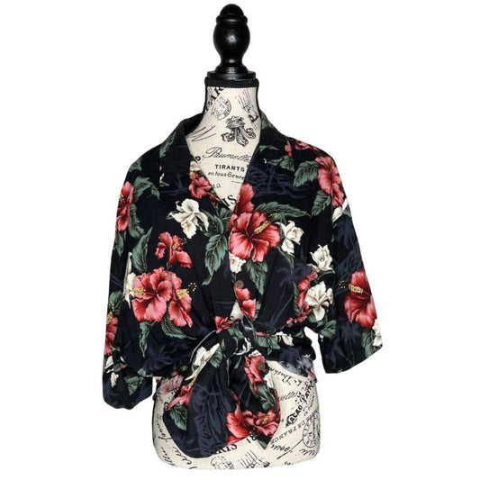 70s Vintage Hawaiian Button Up Shirt