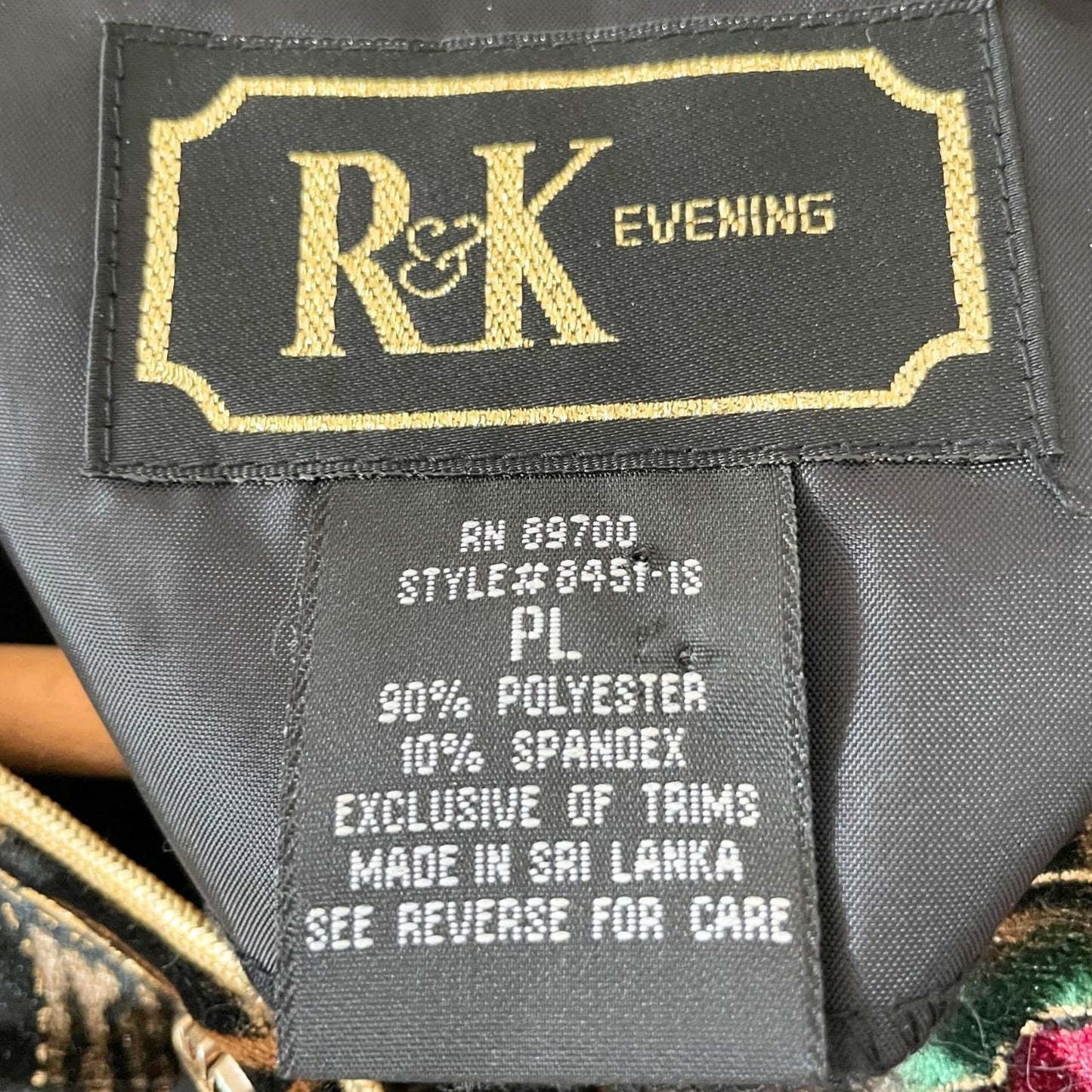 80s/90s Velvet Floral Blouse