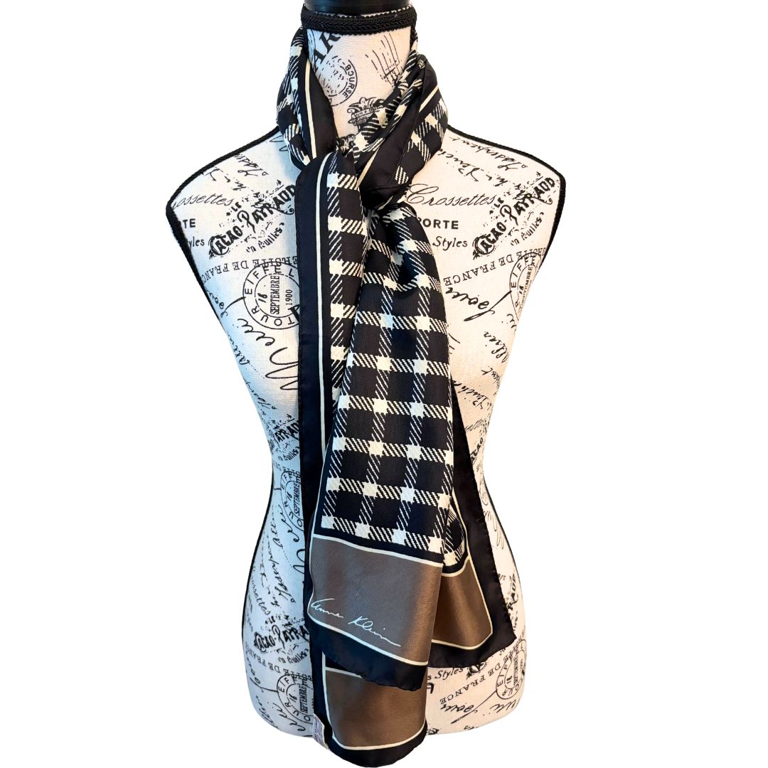 Vintage Silk Anne Klein Scarf