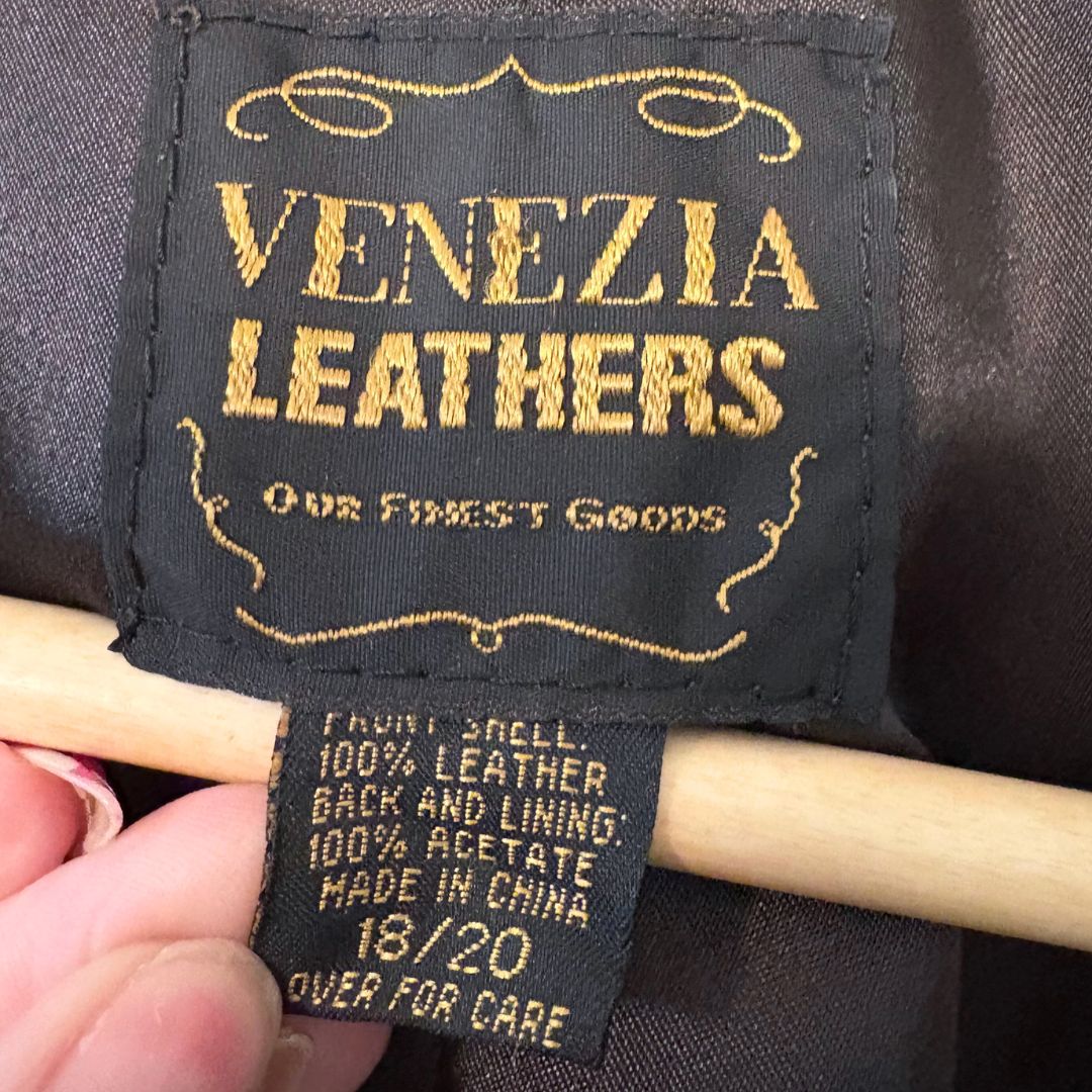 90s Brown Leather Vest