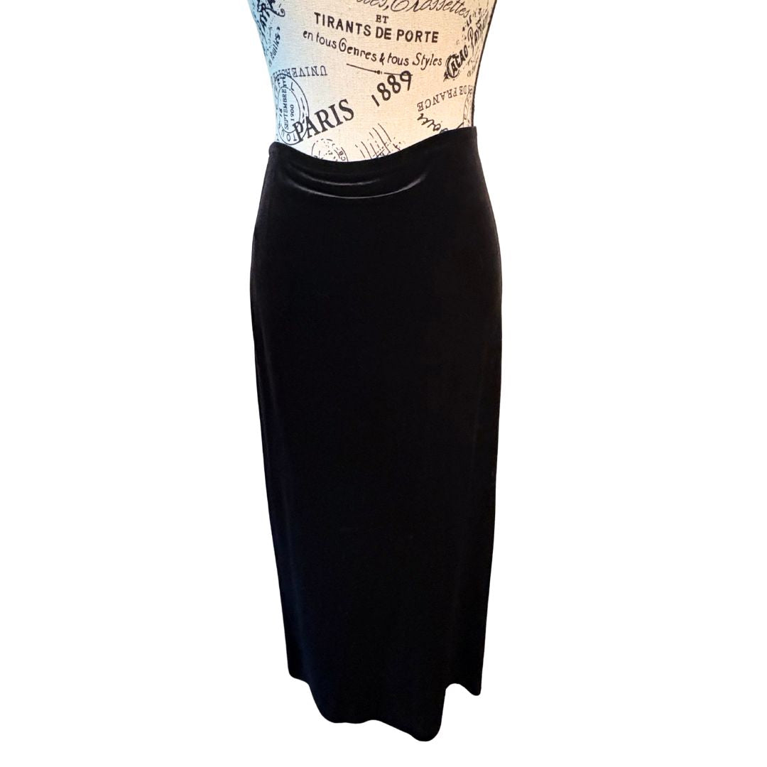 90s Velvet Maxi Skirt