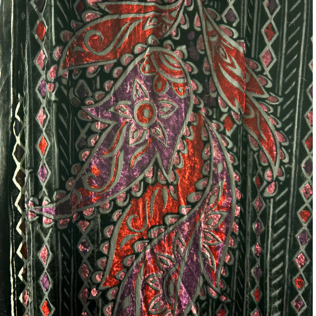 Burnout Velvet Scarf