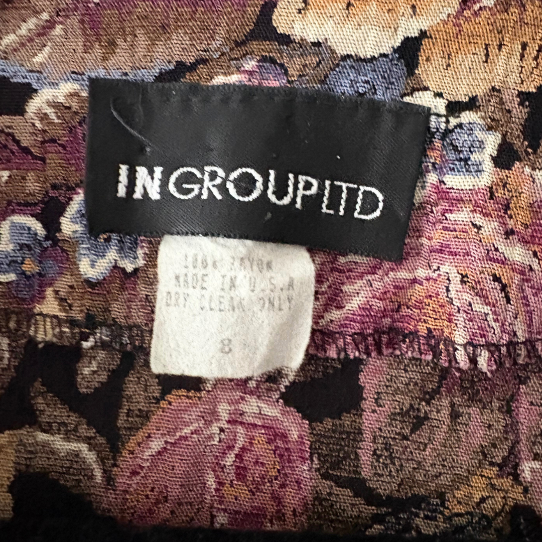 80s Lightweight Floral Blazer Top