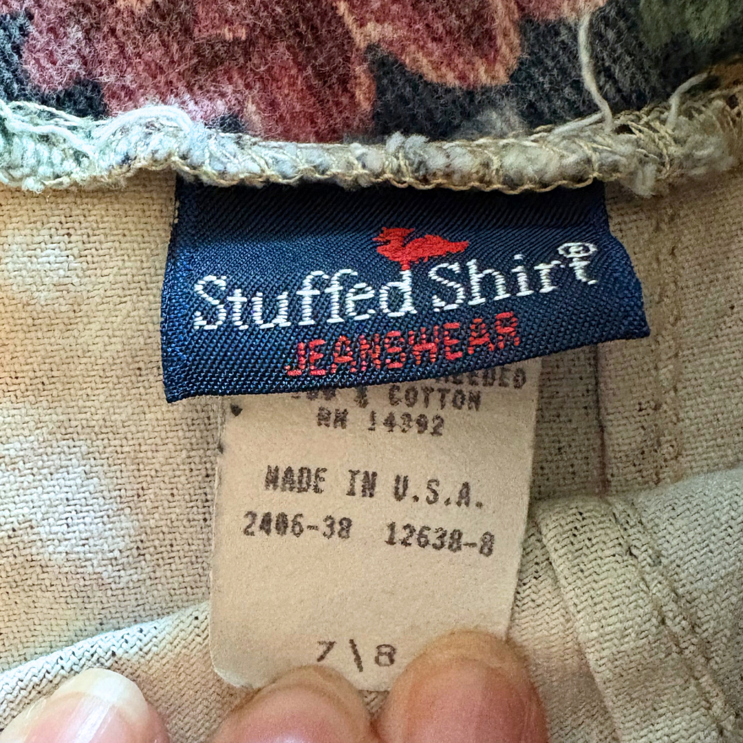 80s Floral Denim Skirt