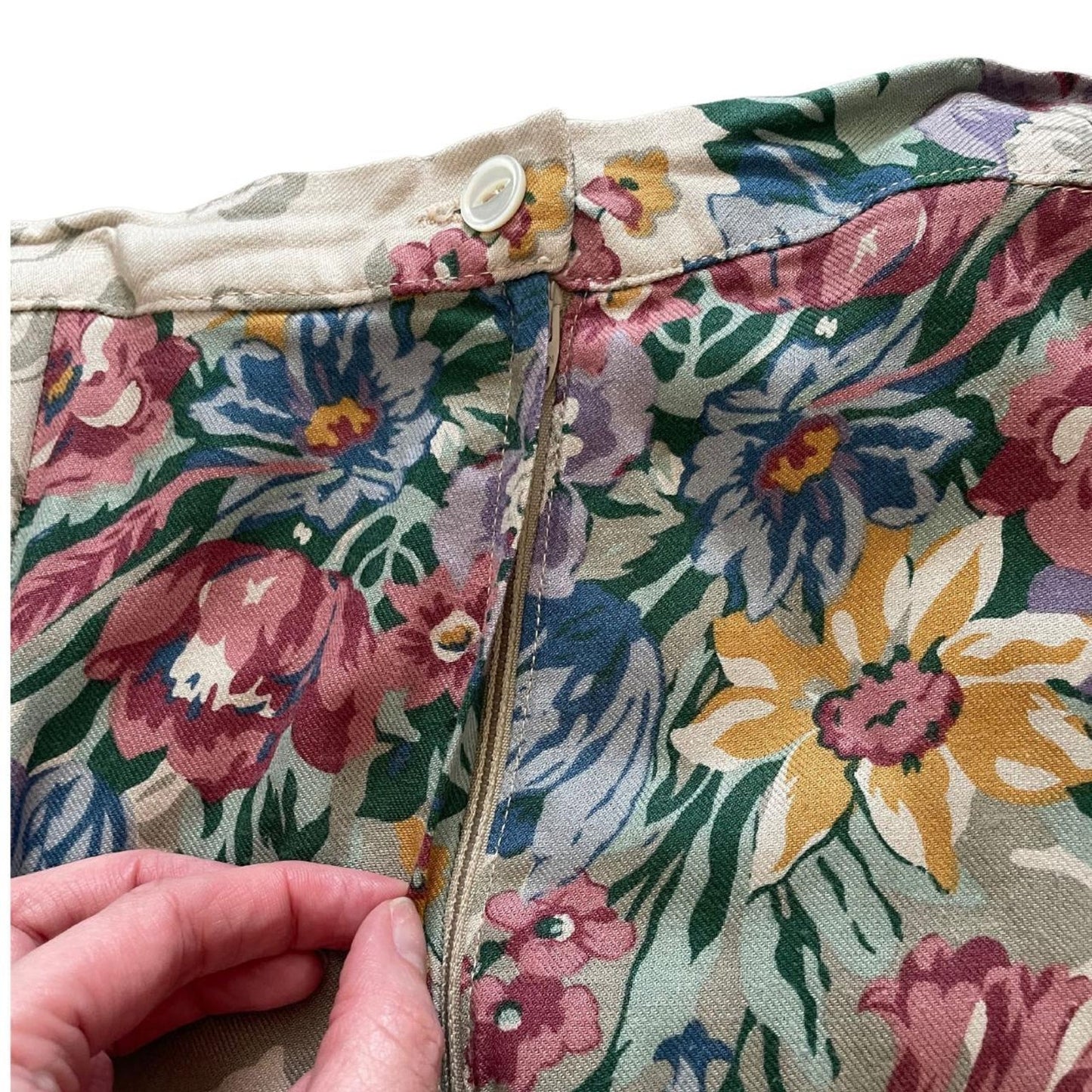 70s Floral Top and Skirt Set