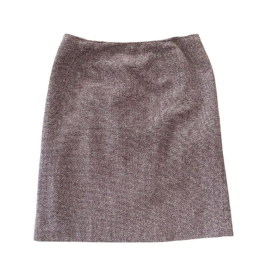90s Dark Academia Wool Blend Skirt