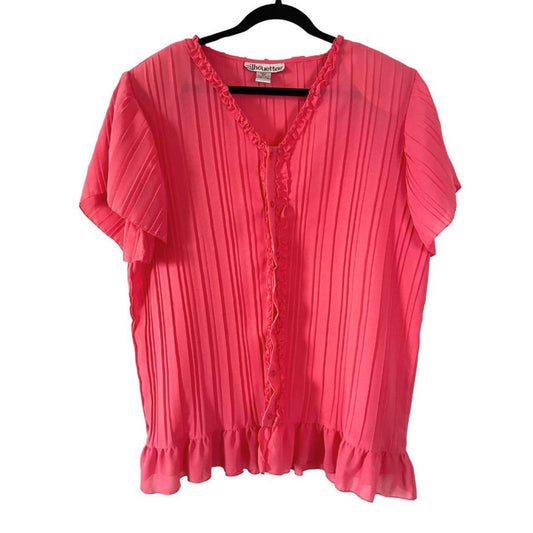 90s Sheer Pink Blouse