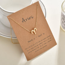 Load image into Gallery viewer, Aries Golden Zodiac Necklace
