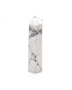 White Howlite Polished Point