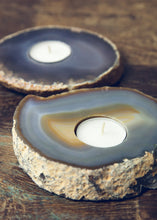 Load image into Gallery viewer, Brazilian Agate Slab Candle Holder
