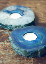 Load image into Gallery viewer, Brazilian Agate Slab Candle Holder
