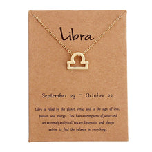 Load image into Gallery viewer, Libra Golden Zodiac Necklace
