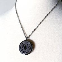 Load image into Gallery viewer, Lotus Essential Oil Diffuser Necklace
