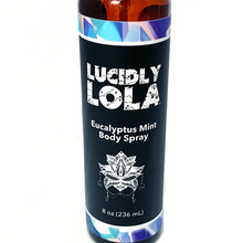 Load image into Gallery viewer, Lucidly Lola Eucalyptus Mint Body Spray, 8 oz
