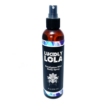 Load image into Gallery viewer, Lucidly Lola Eucalyptus Mint Body Spray, 8 oz
