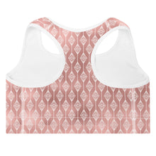 Load image into Gallery viewer, Lucidly Lola Geometric Rose Gold Padded Sports Bra
