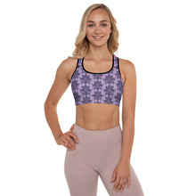 Load image into Gallery viewer, Lucidly Lola Lotus Padded Sports Bra
