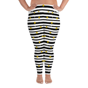 Lucidly Lola Stars & Stripes Plus Size Leggings