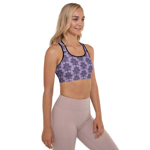 Lucidly Lola Lotus Padded Sports Bra