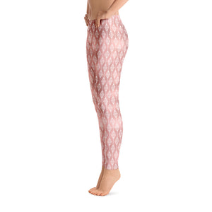 Lucidly Lola Geometric Rose Gold Leggings