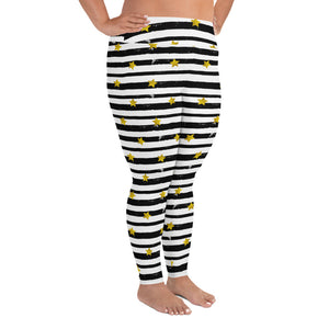 Lucidly Lola Stars & Stripes Plus Size Leggings