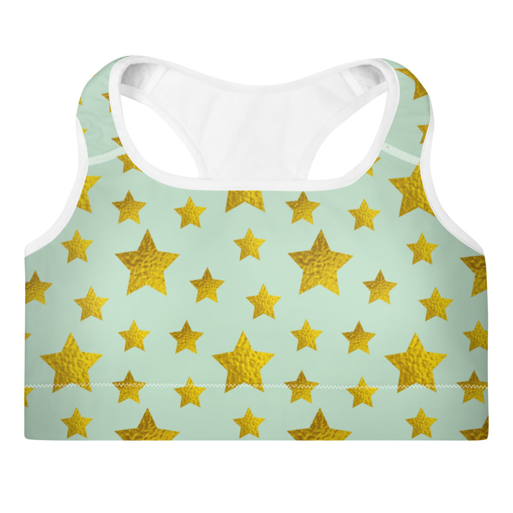 Lucidly Lola Stars Above Padded Sports Bra