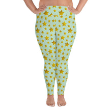 Load image into Gallery viewer, Lucidly Lola Stars Above All-Over Print Plus Size Leggings
