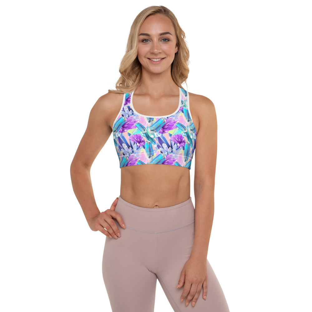 Lucidly Lola Crystal Padded Sports Bra