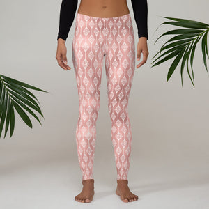 Lucidly Lola Geometric Rose Gold Leggings