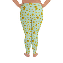 Load image into Gallery viewer, Lucidly Lola Stars Above All-Over Print Plus Size Leggings
