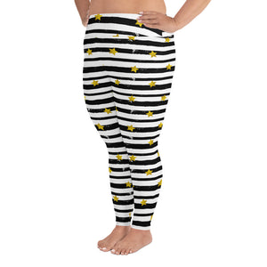 Lucidly Lola Stars & Stripes Plus Size Leggings