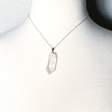 Load image into Gallery viewer, Rough Clear Quartz Pendant Necklace
