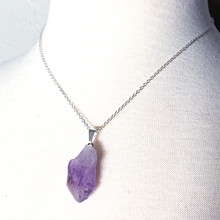 Load image into Gallery viewer, Rough Amethyst Pendant Necklace
