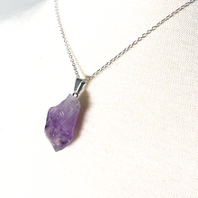 Load image into Gallery viewer, Rough Amethyst Pendant Necklace
