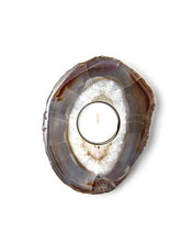 Load image into Gallery viewer, Brazilian Agate Slab Candle Holder
