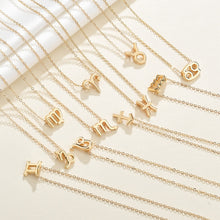 Load image into Gallery viewer, Pisces Golden Zodiac Necklace
